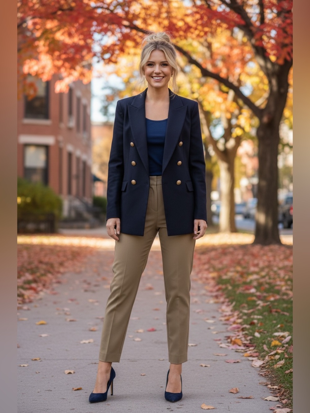 Banana Republic Blazer with Gold Buttons Size 12